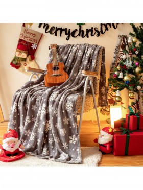 Double Sided Holiday Flannel Blanket